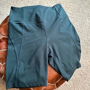 Girlfriend Collective high-rise bike short in Moss.  Worn 2x,washed accordingly
